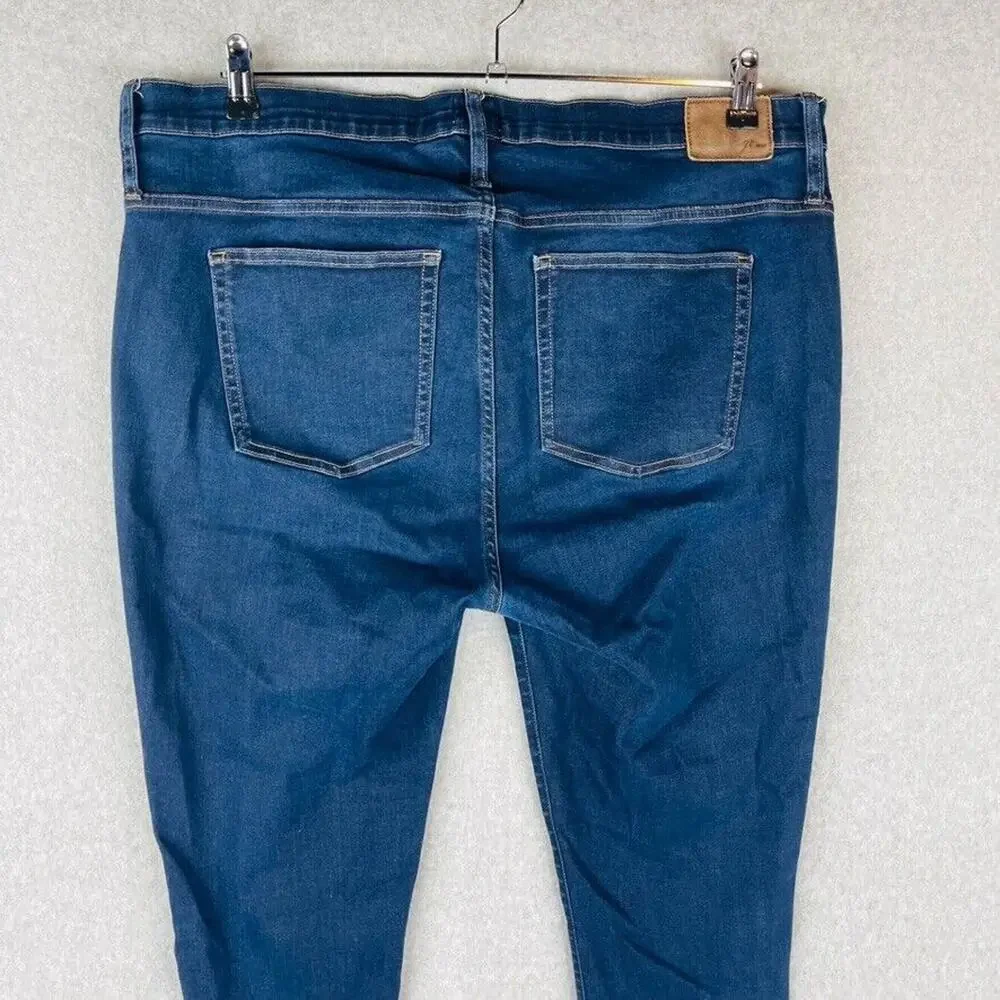 J. Crew Womans Sz 20 Jeans High Rise Toothpick Skinny Jeans Blue Stretch Pockets